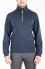 Felpa con collo trucker HALFZIP RICA LEWIS BLU