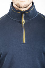 Felpa con collo trucker HALFZIP RICA LEWIS BLU