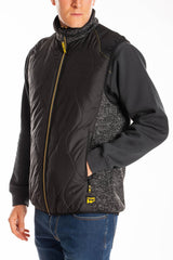 Gilet trapuntato con tasche ARCHIE RICA LEWIS GRIGIO