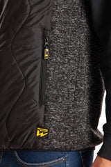 Gilet trapuntato con tasche ARCHIE RICA LEWIS GRIGIO