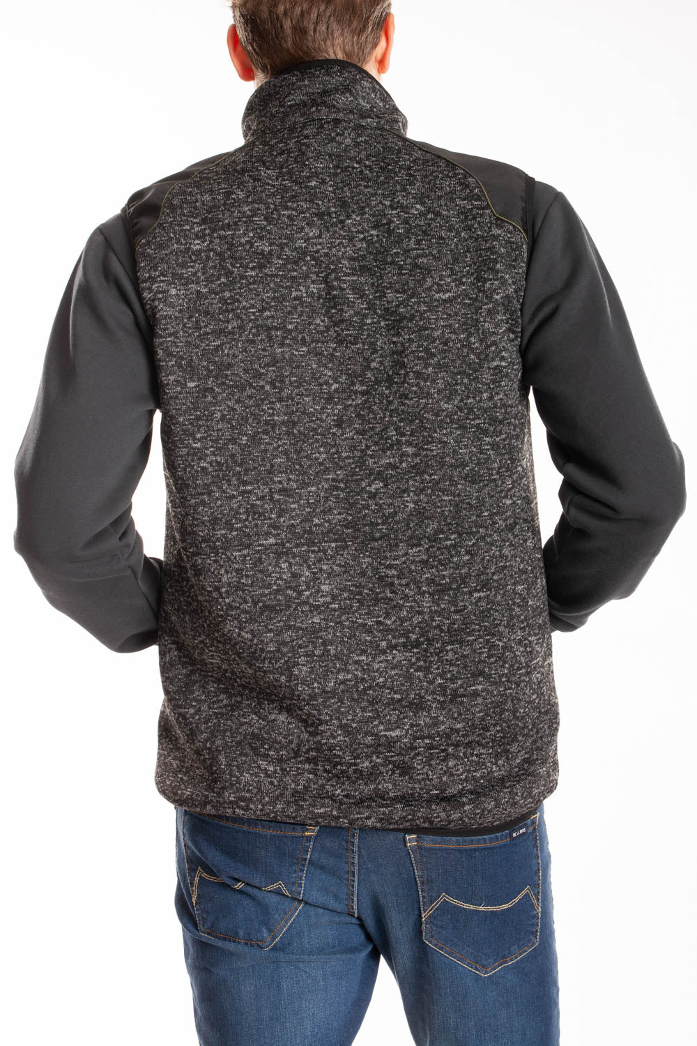 Gilet trapuntato con tasche ARCHIE RICA LEWIS GRIGIO