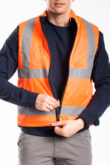 Gilet trapuntato reversibile HV con elementi reflex GILET RICA LEWIS BLU