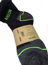 Calze da lavoro modello Quarter Lady Anson pacchetto 3 paia Art.2022D Nero/fluo