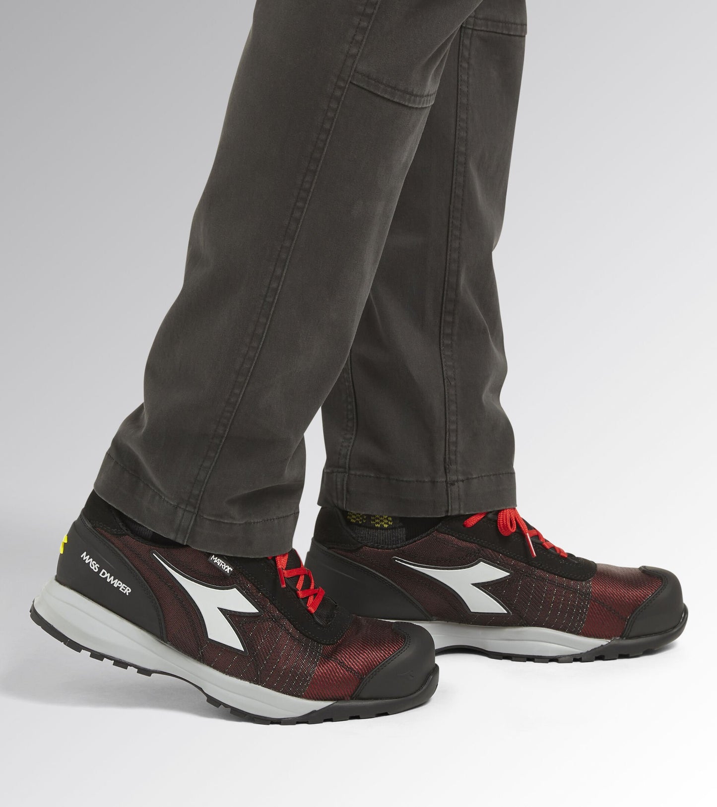 Scarpe Antinfortunistiche Diadora GLOVE MDS MTX LOW S1P HRO SRC ESD Rosso/Grigio