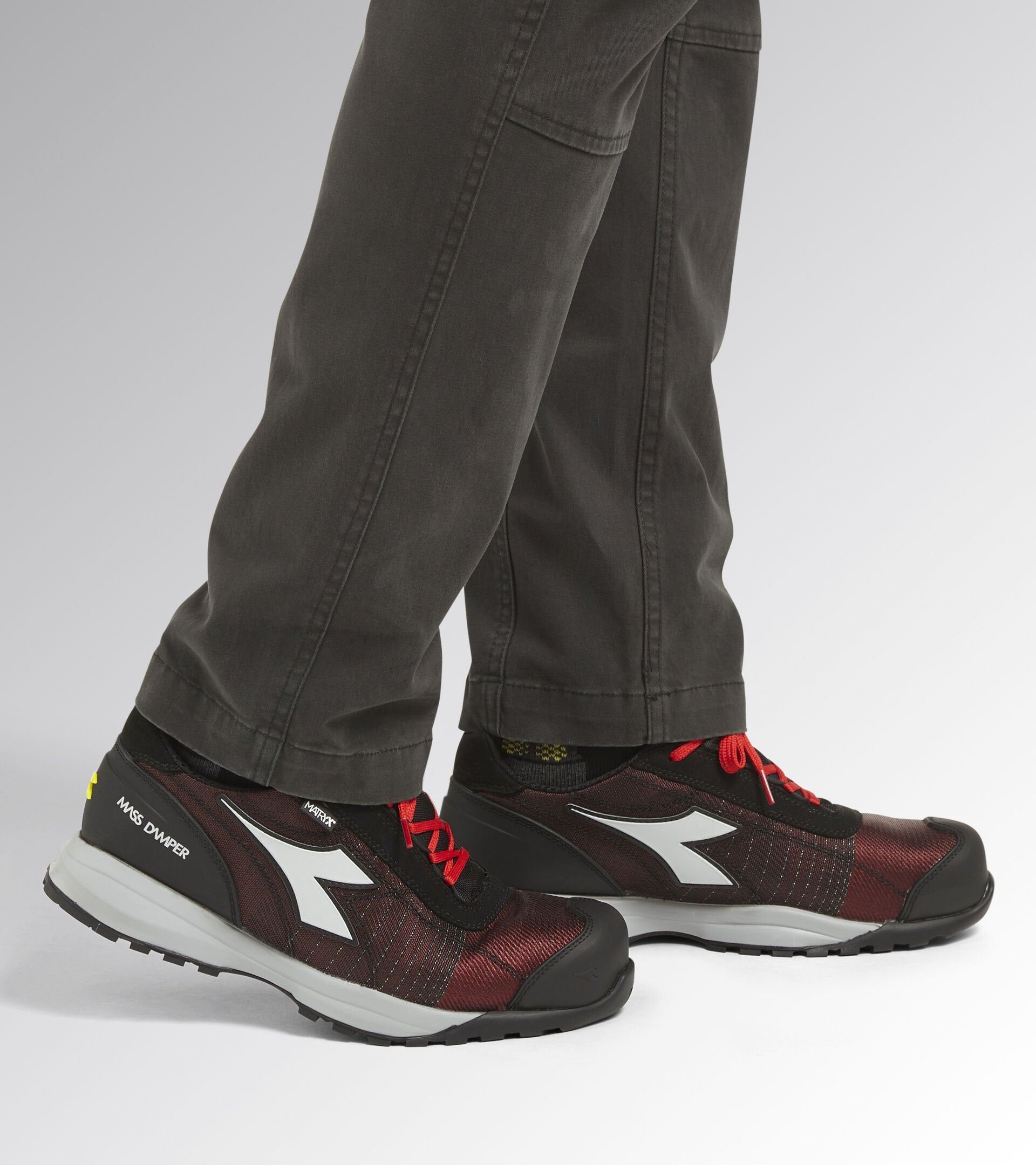 Scarpe Antinfortunistiche Diadora GLOVE MDS MTX LOW S1P HRO SRC ESD Rosso/Grigio
