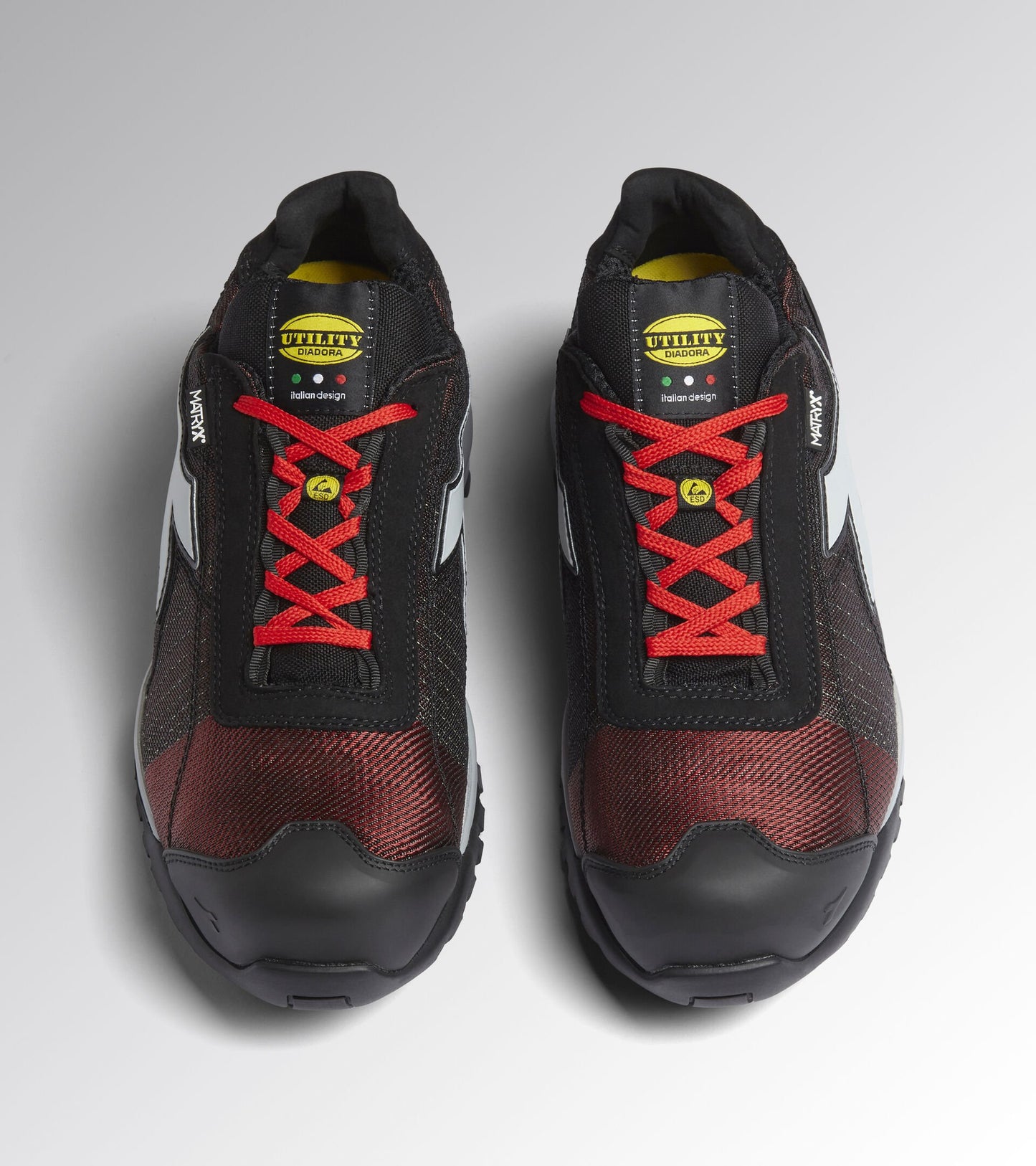Scarpe Antinfortunistiche Diadora GLOVE MDS MTX LOW S1P HRO SRC ESD Rosso/Grigio
