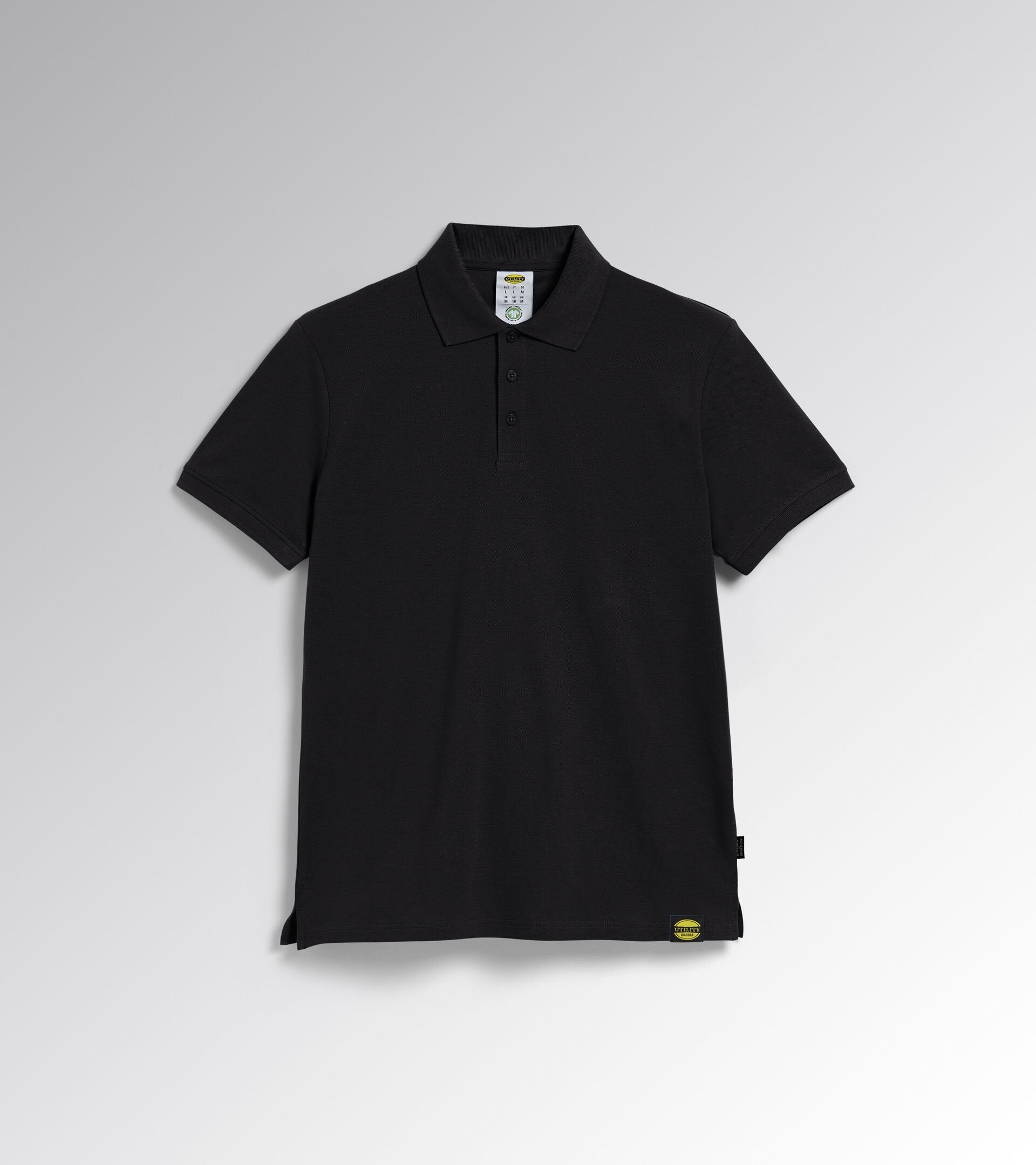 Diadora Utility POLO MC ATLAR ORGANIC MANICA CORTA NERO 177955 80013