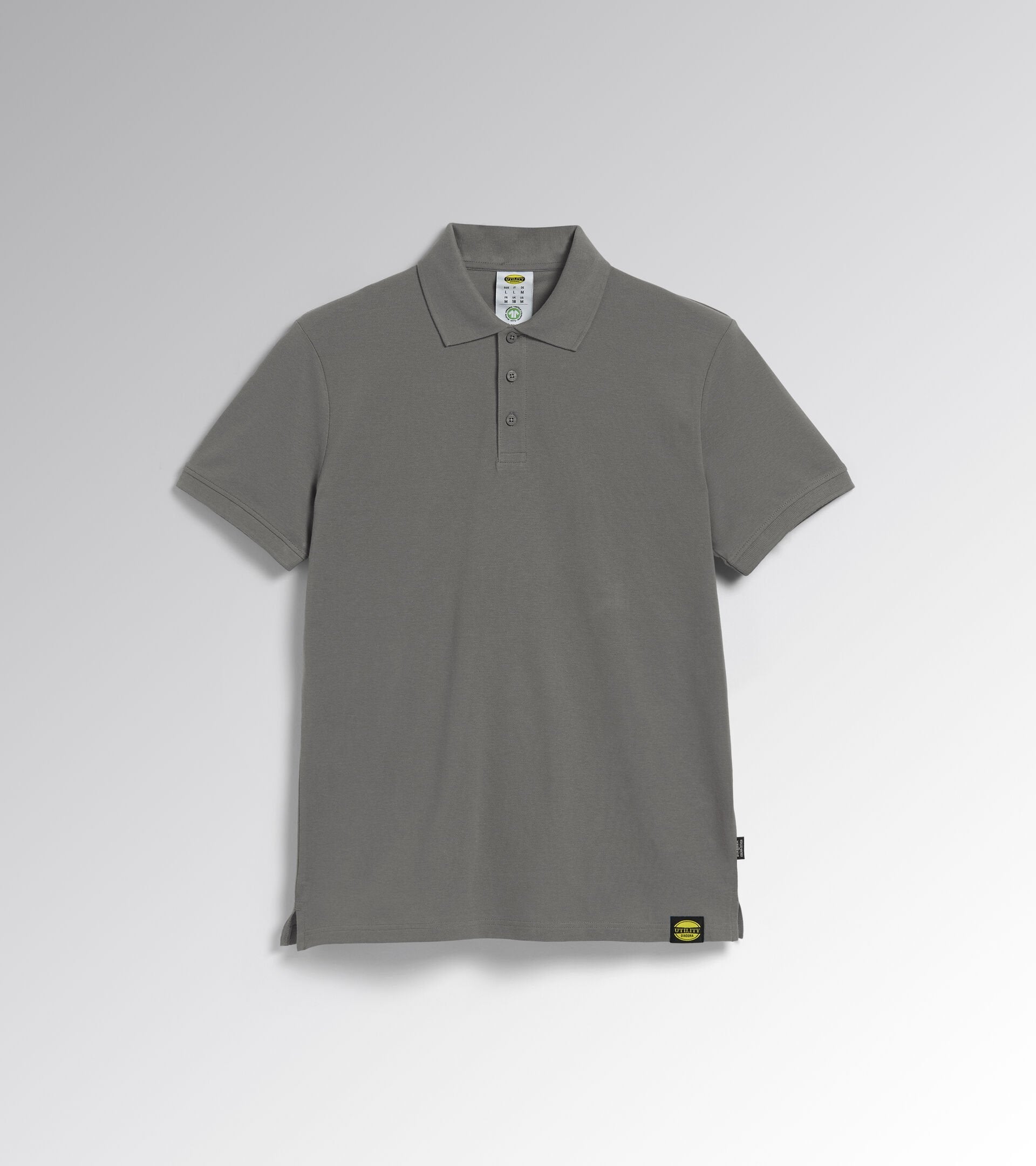 Diadora Utility POLO MC ATLAR ORGANIC MANICA CORTA GRIGIO ACCIAIO 177955 75070
