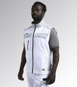 DIADORA UTILITY GILET DA LAVORO VEST EASYWORK LIGHT BIANCO OTTICO 175345 20002