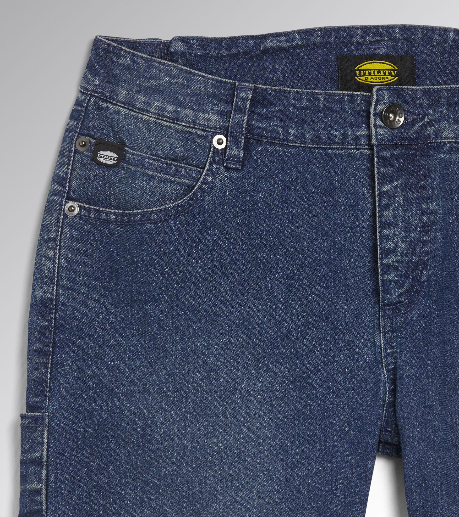 Pantaloni jeans da lavoro Diadora DONNA PANT STONE ATHENA BLU 177676 60123
