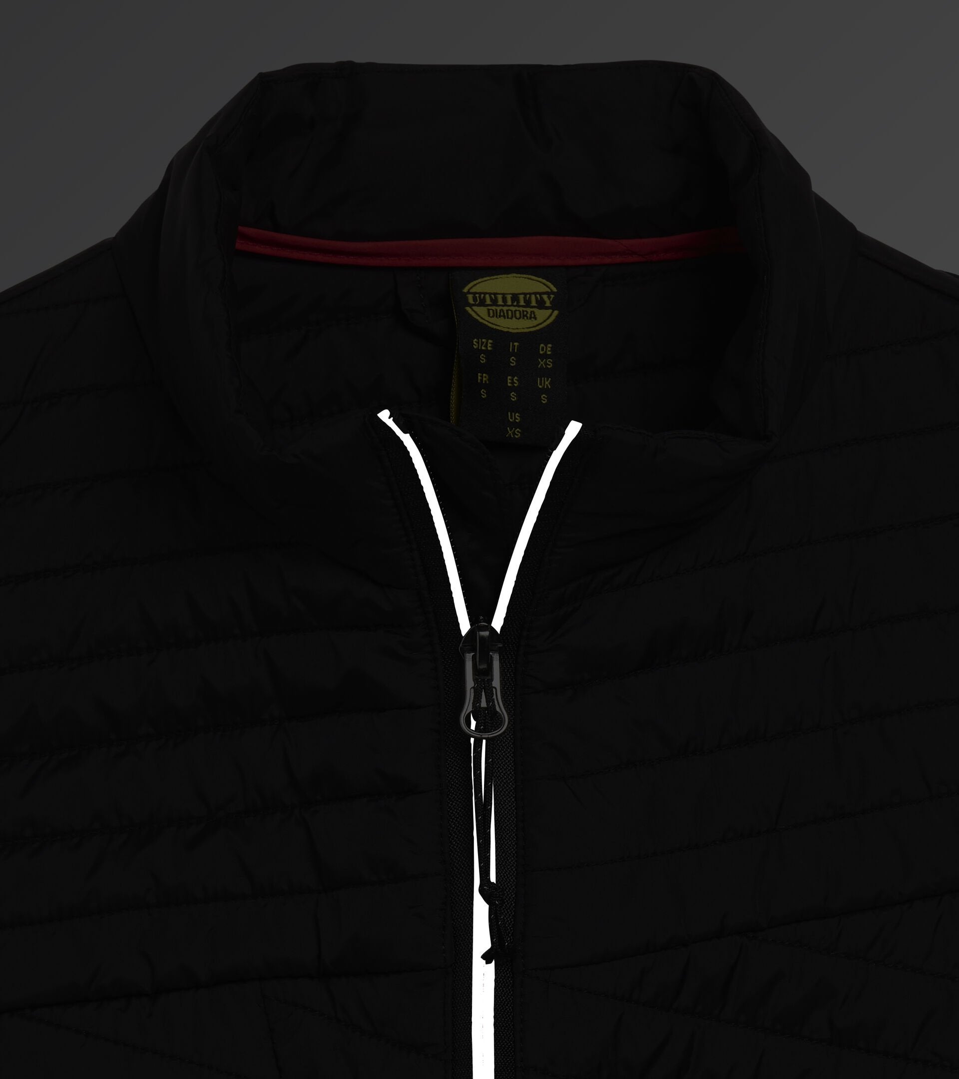 DIADORA UTILITY GILET DA LAVORO DONNA LIGHT PADDED VEST ATHENA NERO 177672 80013