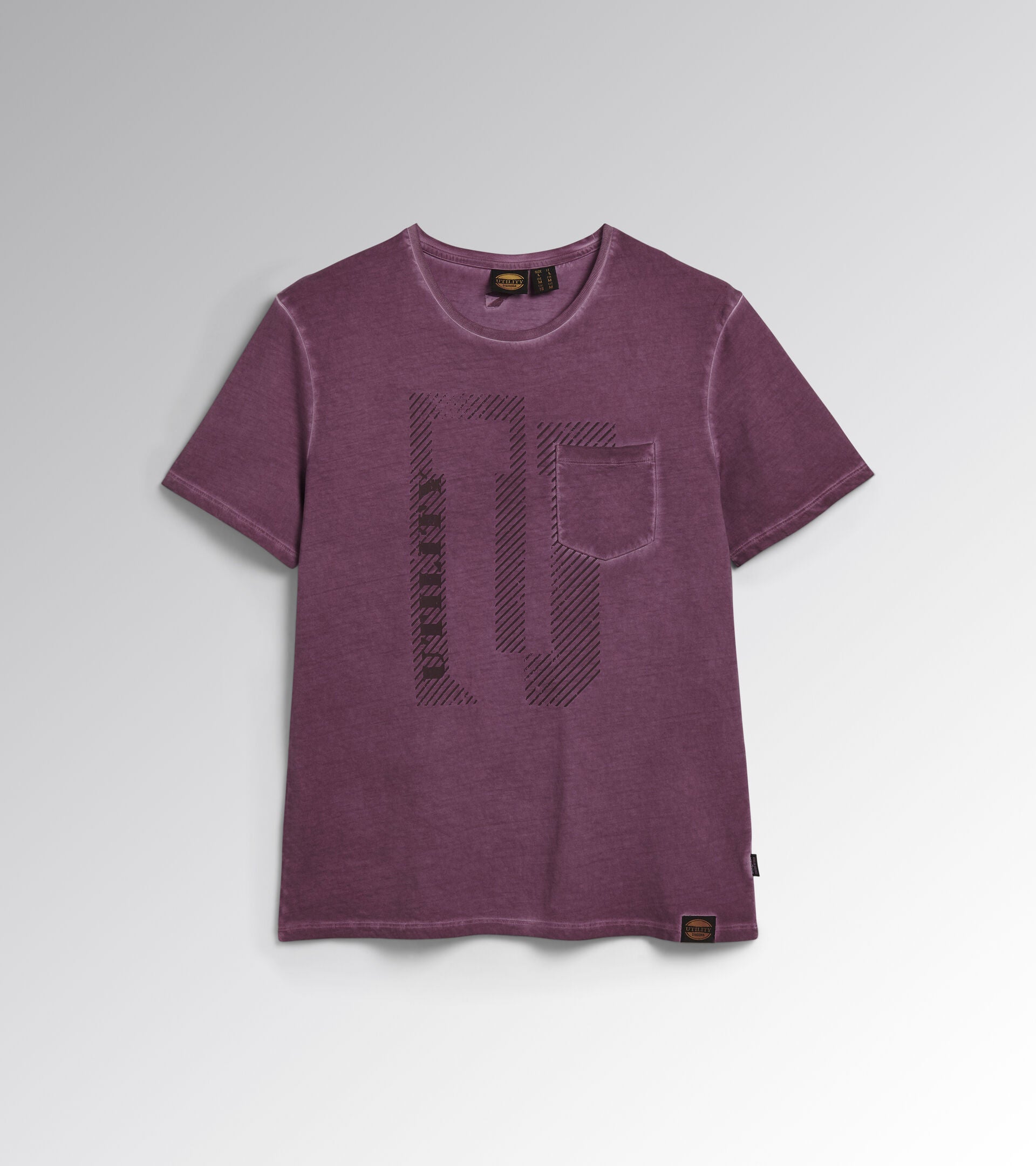 Diadora Utility T-SHIRT URBAN manica corta  VIOLA DAMSON 178758 55100