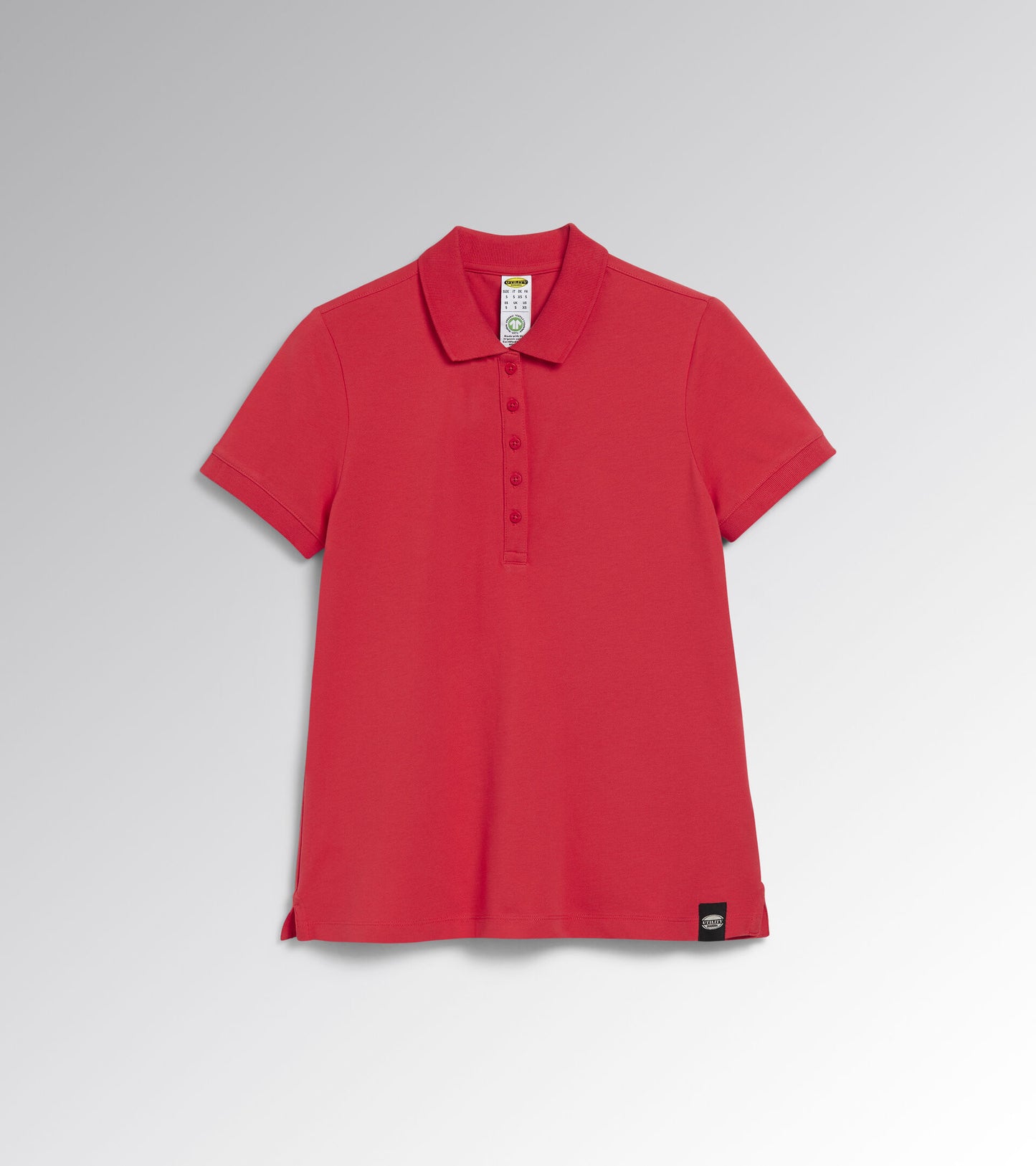 Diadora Utility DONNA POLO MC ATHENA manica corta ROSSO IBISCO 177674 45013