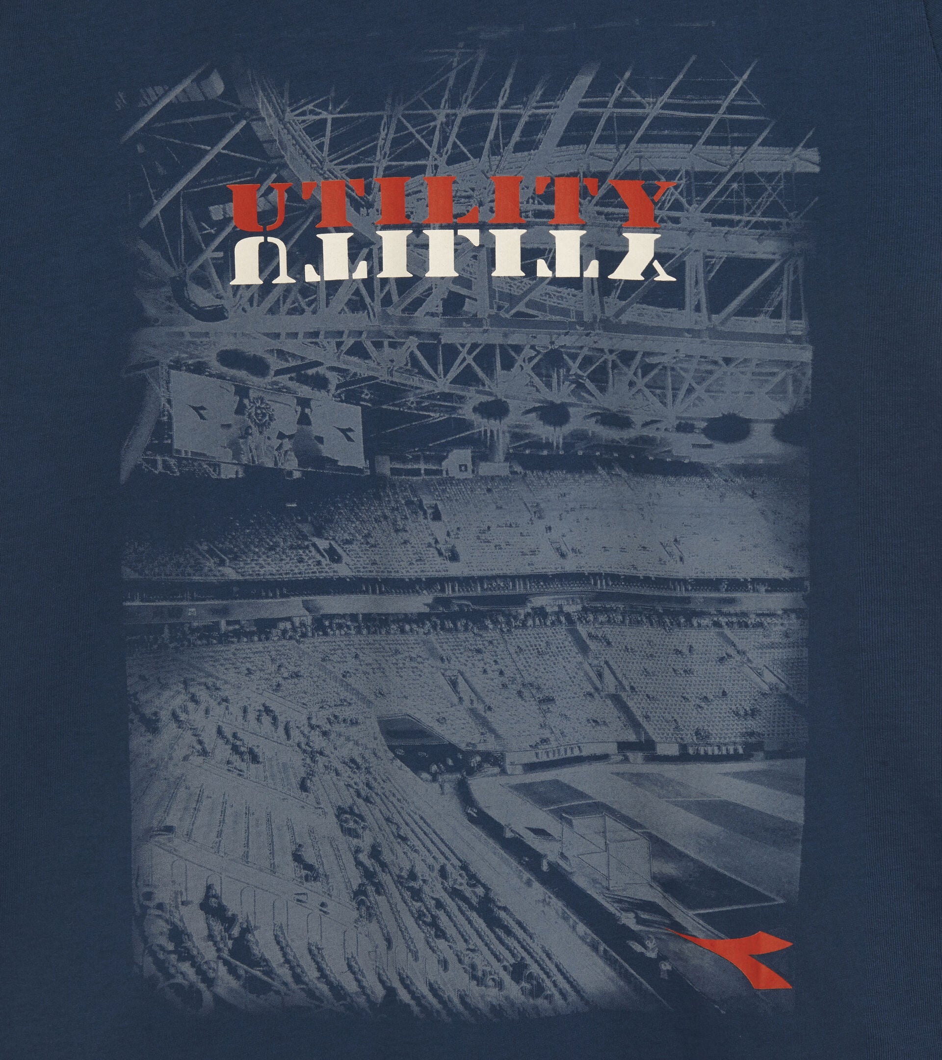 Diadora Utility T-SHIRT GRAPHIC ORGANIC SAILOR BLUE 176914 60139