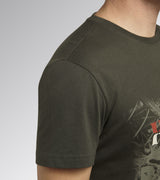 Diadora Utility T-SHIRT GRAPHIC ORGANIC VERDE TIMO 176914 70166