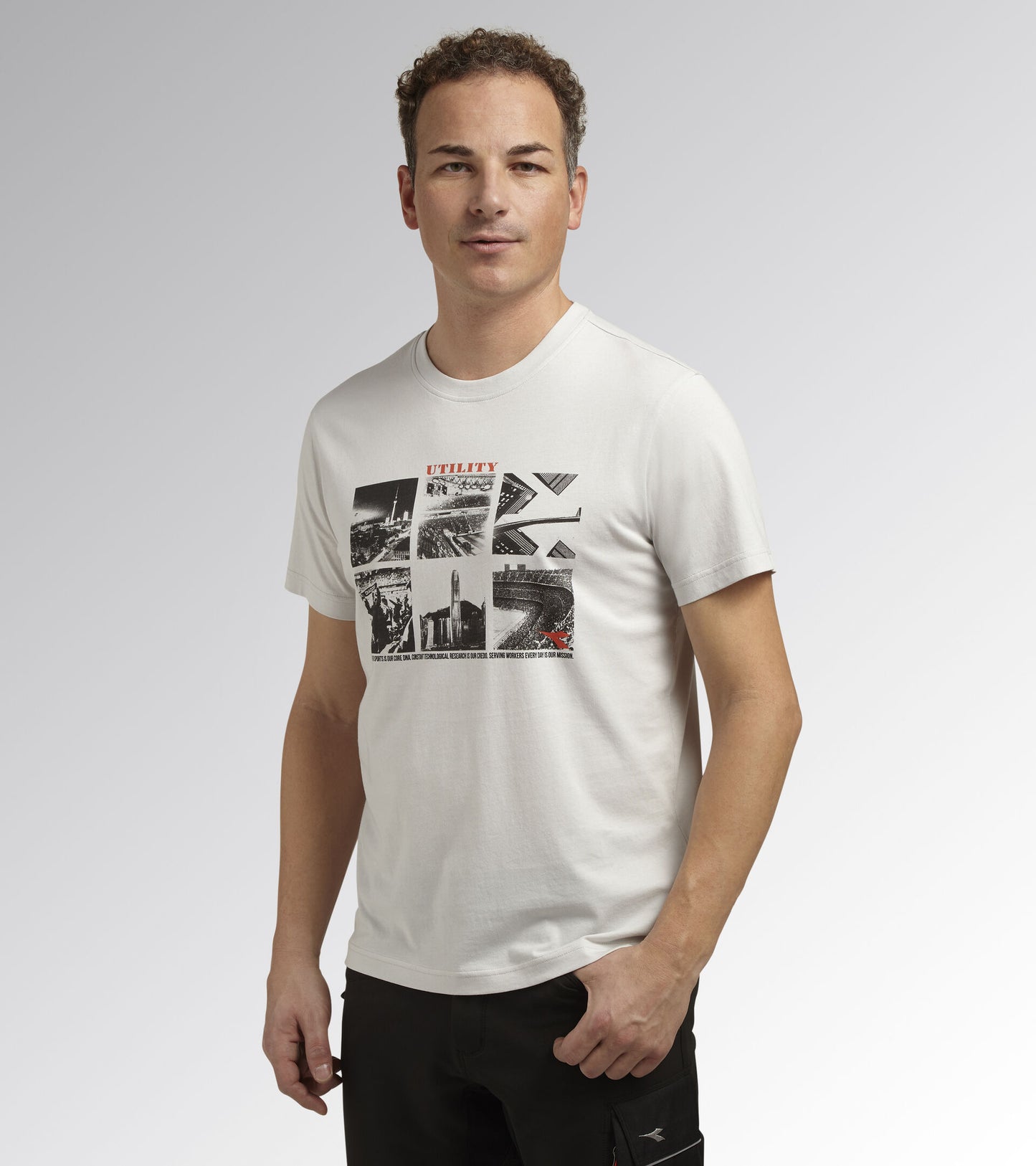 Diadora Utility T-SHIRT GRAPHIC ORGANIC OSTRICA/FUNGO 176914 75151