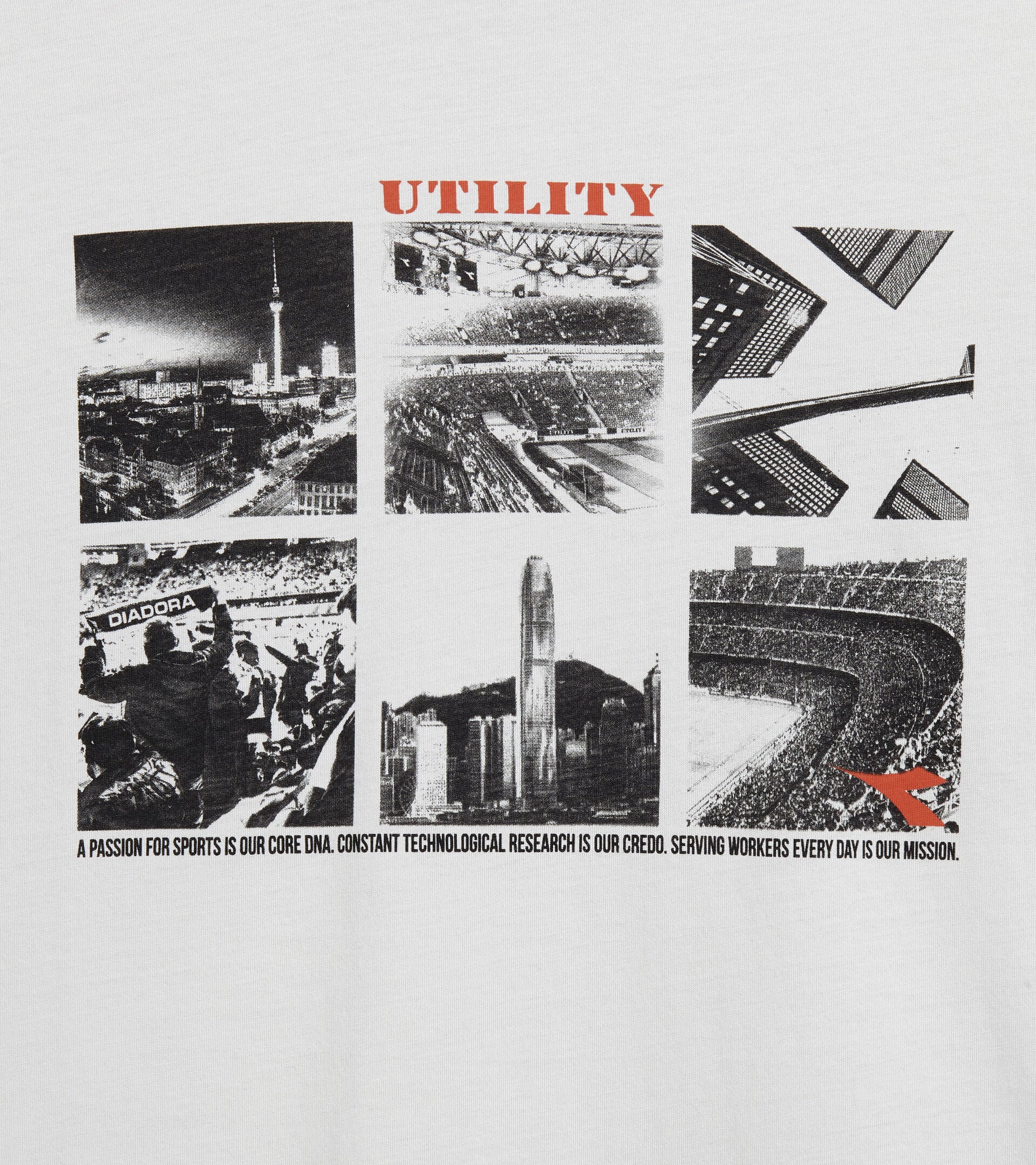 Diadora Utility T-SHIRT GRAPHIC ORGANIC OSTRICA/FUNGO 176914 75151