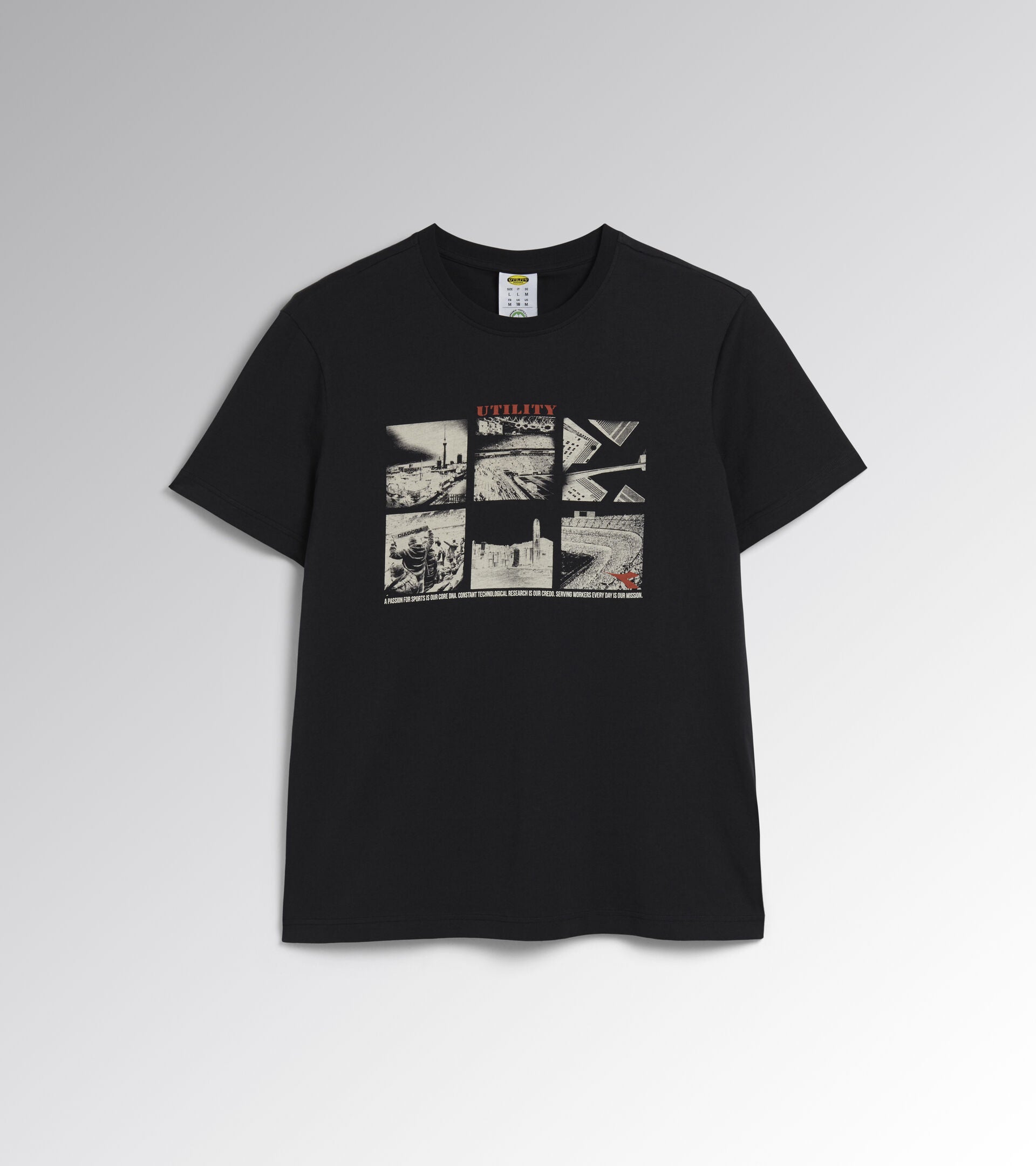 Diadora Utility T-SHIRT GRAPHIC ORGANIC NERO 176914 C9777