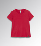 Diadora Utility DONNA T-SHIRT MC ATHENA ROSSO IBISCO 177670 45013
