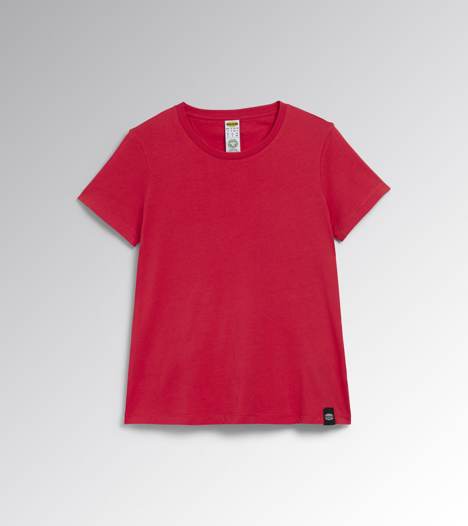 Diadora Utility DONNA T-SHIRT MC ATHENA ROSSO IBISCO 177670 45013