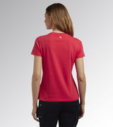 Diadora Utility DONNA T-SHIRT MC ATHENA ROSSO IBISCO 177670 45013