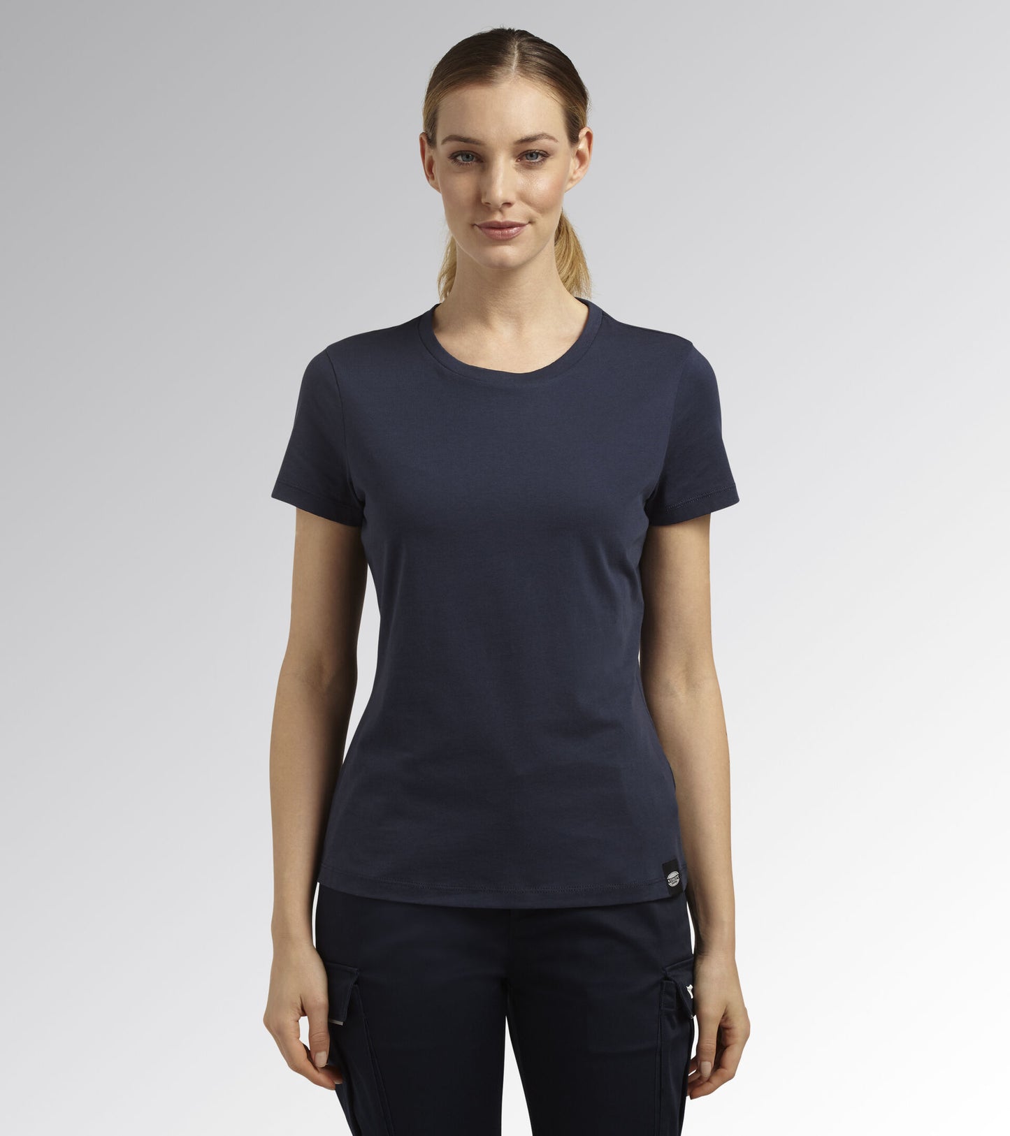 Diadora Utility DONNA T-SHIRT MC ATHENA BLU CLASSICO 177670 60062