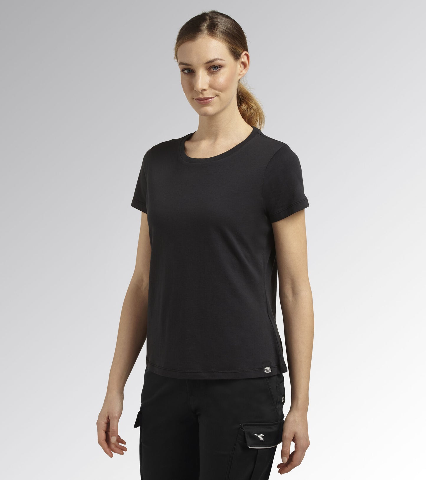 Diadora Utility DONNA T-SHIRT MC ATHENA NERO 177670 80013