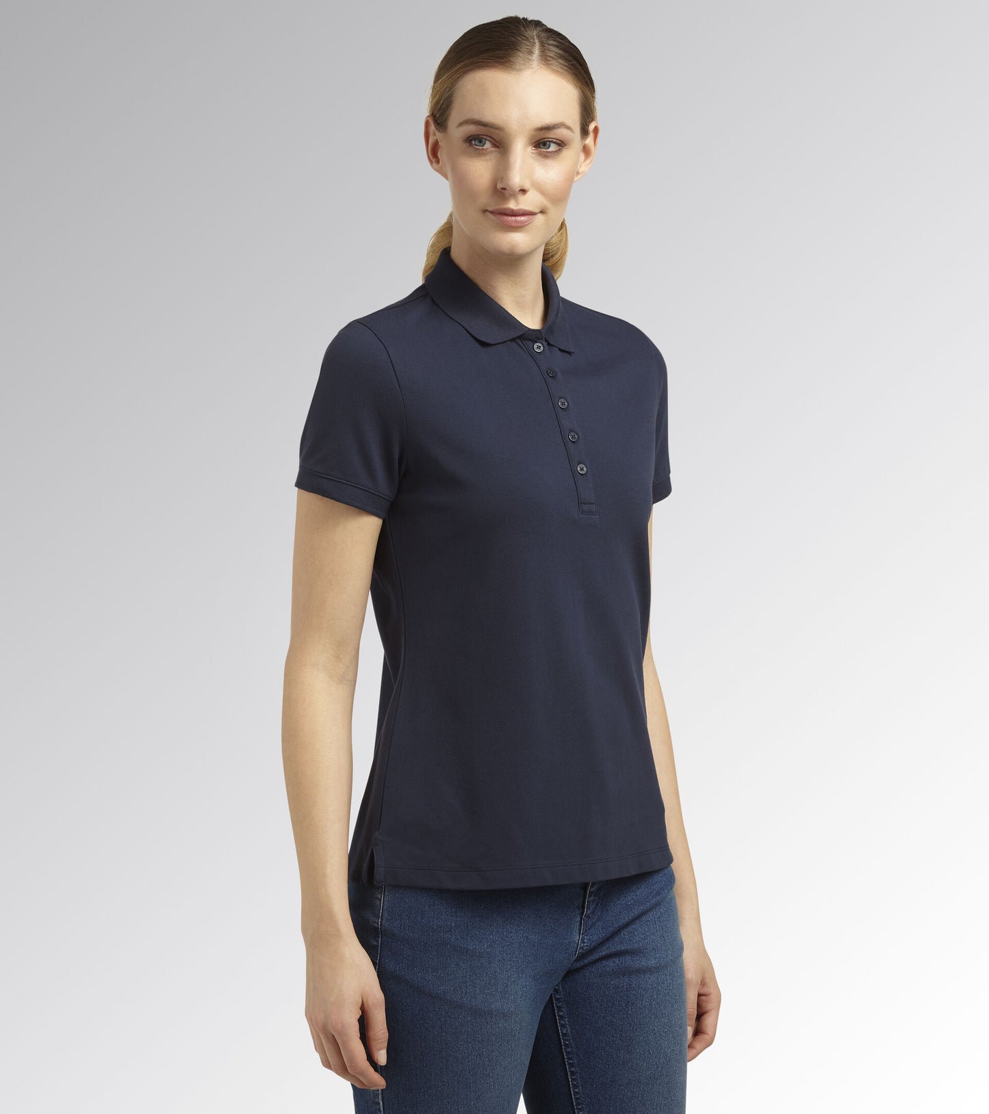 Diadora Utility DONNA POLO MC ATHENA manica corta BLU CLASSICO 177674 60062