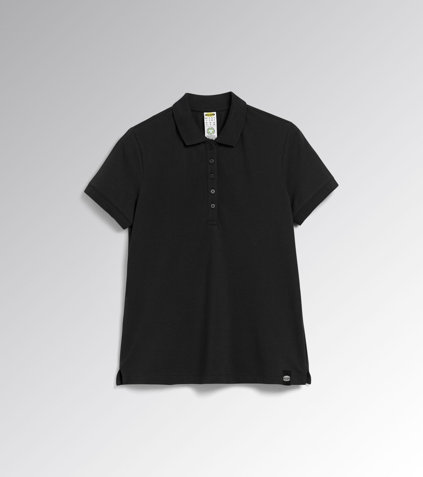 Diadora Utility DONNA POLO MC ATHENA manica corta NERO 177674 80013