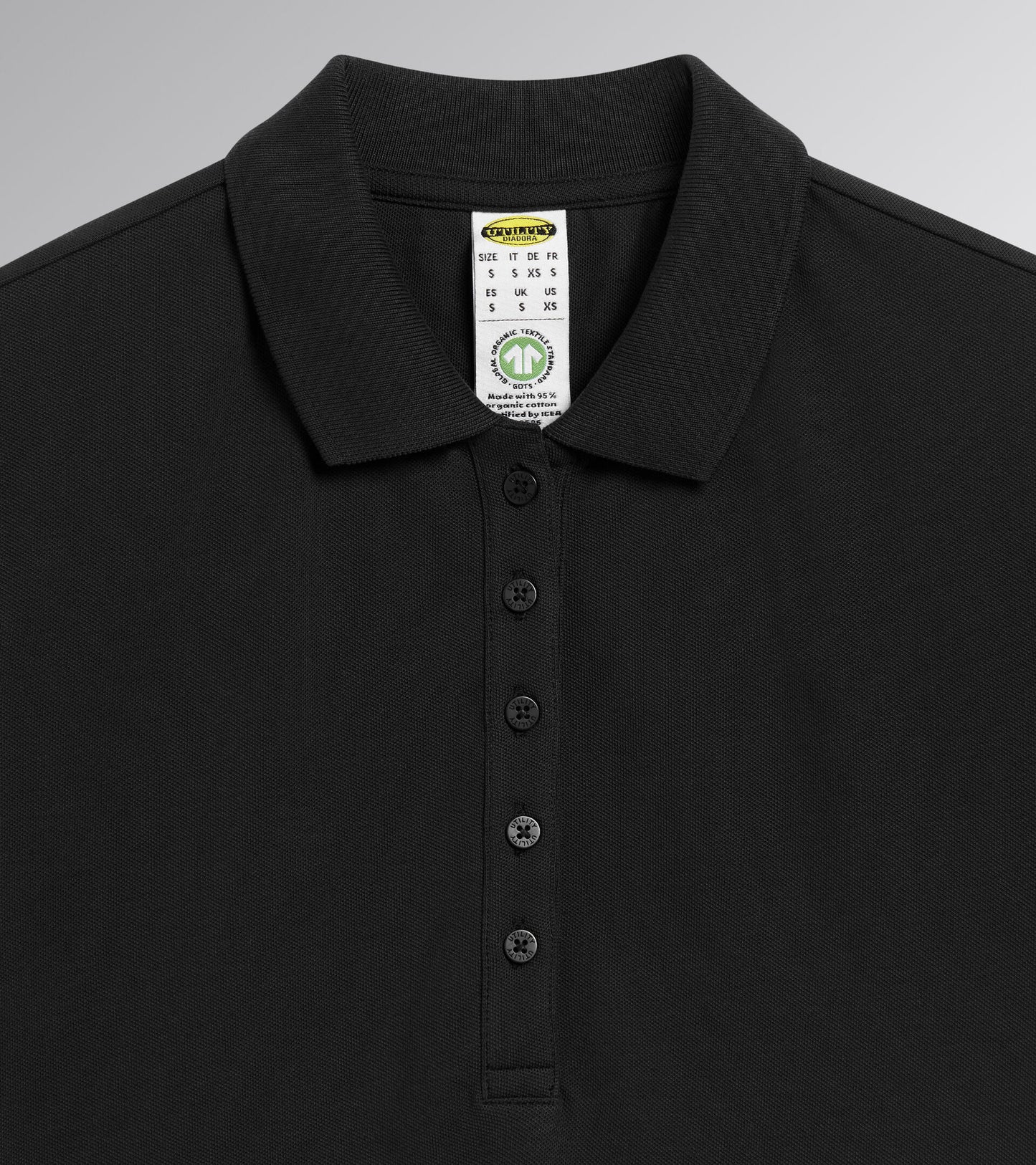 Diadora Utility DONNA POLO MC ATHENA manica corta NERO 177674 80013