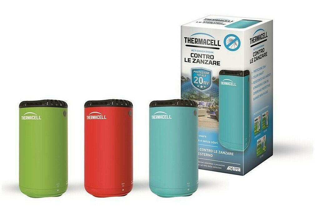 THERMACELL MINI HALO Repellente anti ZANZARE Insetti 20mq Gas butano