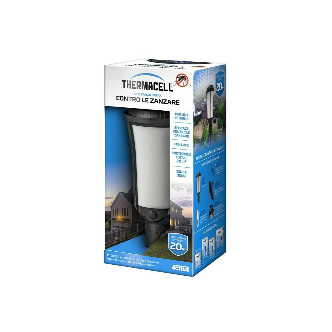 THERMACELL Anti Mosquito II – Torcia  Repellente anti ZANZARE Insetti 20mq 