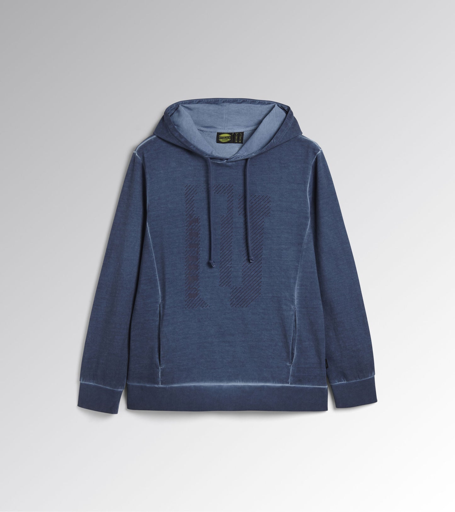 Diadora Felpa non garzata  SWEATSHIRT HOODIE URBAN BLU INFINITY 178759 60027