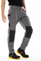 Pantalone lavoro predisposizione per le ginocchiere BUKLERG Rica Lewis GRIGIO