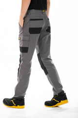 Pantalone lavoro predisposizione per le ginocchiere BUKLERG Rica Lewis GRIGIO