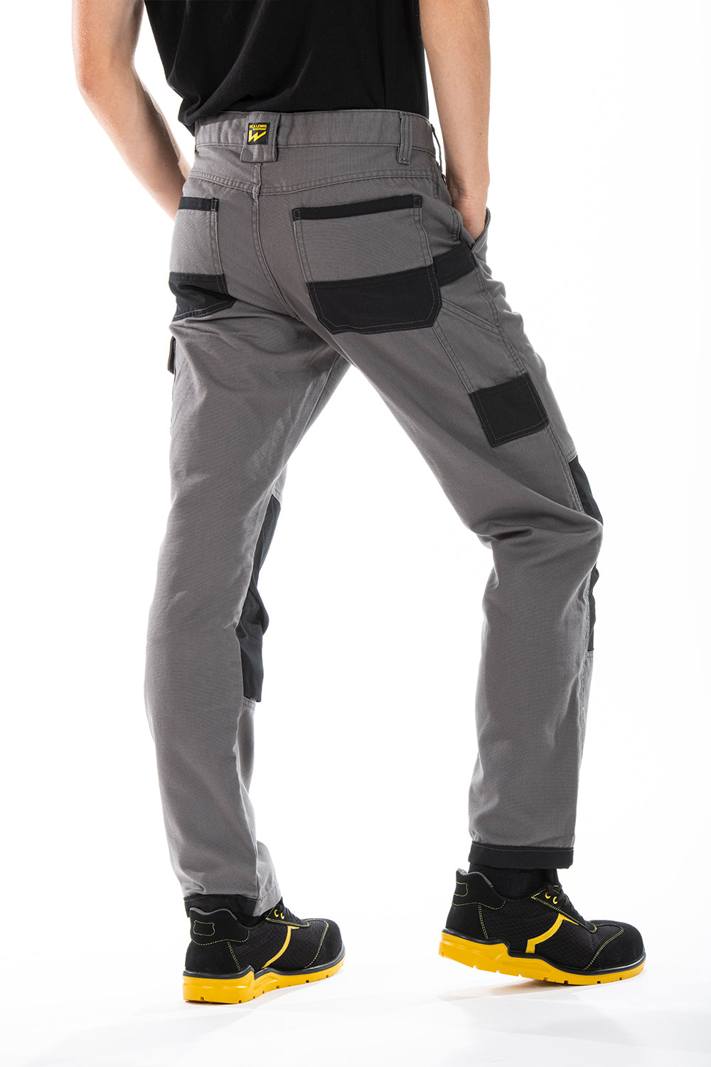 Pantalone lavoro predisposizione per le ginocchiere BUKLERG Rica Lewis GRIGIO