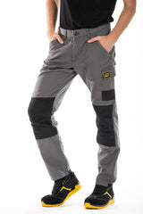 Pantalone lavoro predisposizione per le ginocchiere BUKLERG Rica Lewis GRIGIO
