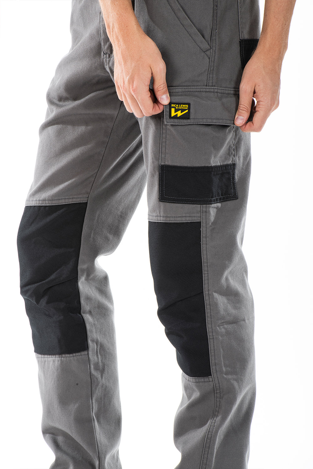 Pantalone lavoro predisposizione per le ginocchiere BUKLERG Rica Lewis GRIGIO
