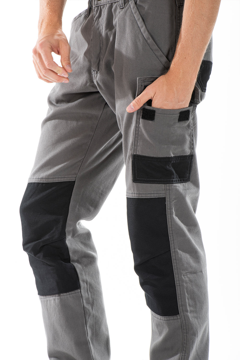 Pantalone lavoro predisposizione per le ginocchiere BUKLERG Rica Lewis GRIGIO