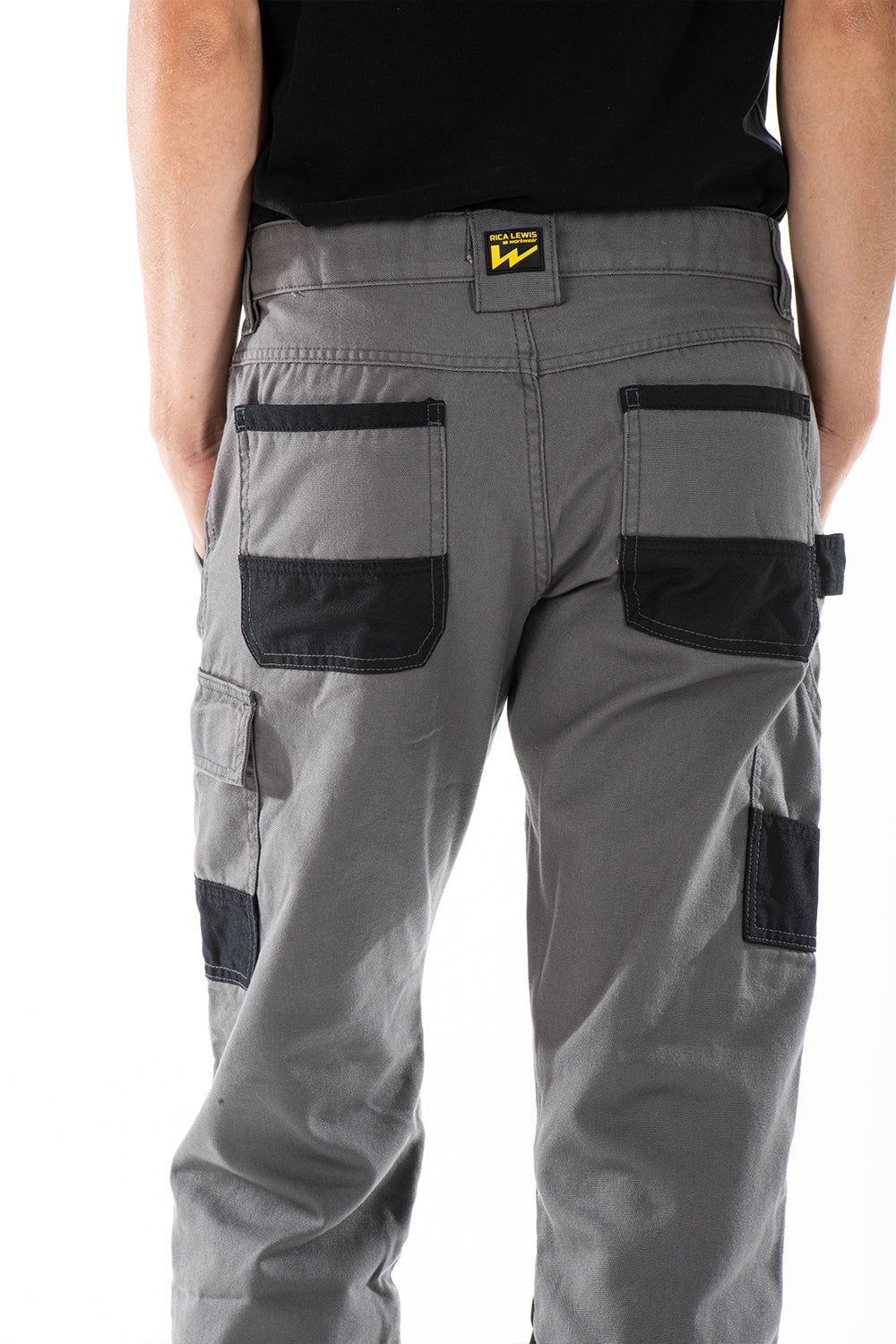 Pantalone lavoro predisposizione per le ginocchiere BUKLERG Rica Lewis GRIGIO