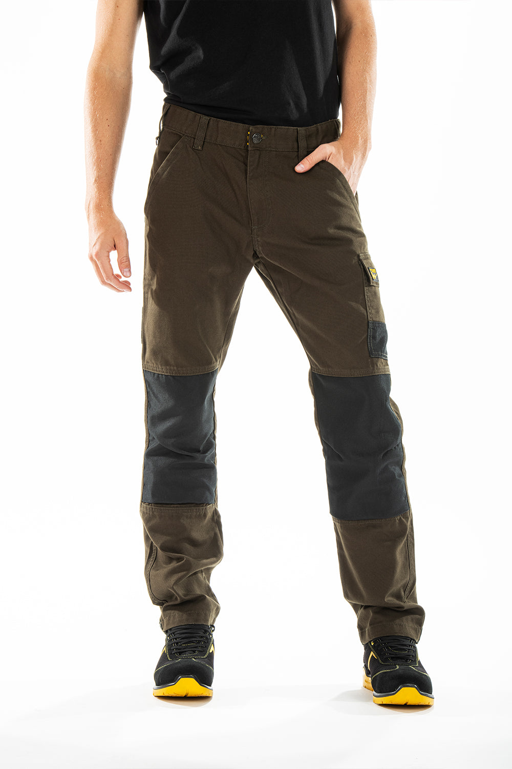 Pantalone lavoro predisposizione per le ginocchiere BUKLERV Rica Lewis KAKI