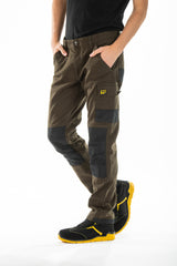 Pantalone lavoro predisposizione per le ginocchiere BUKLERV Rica Lewis KAKI