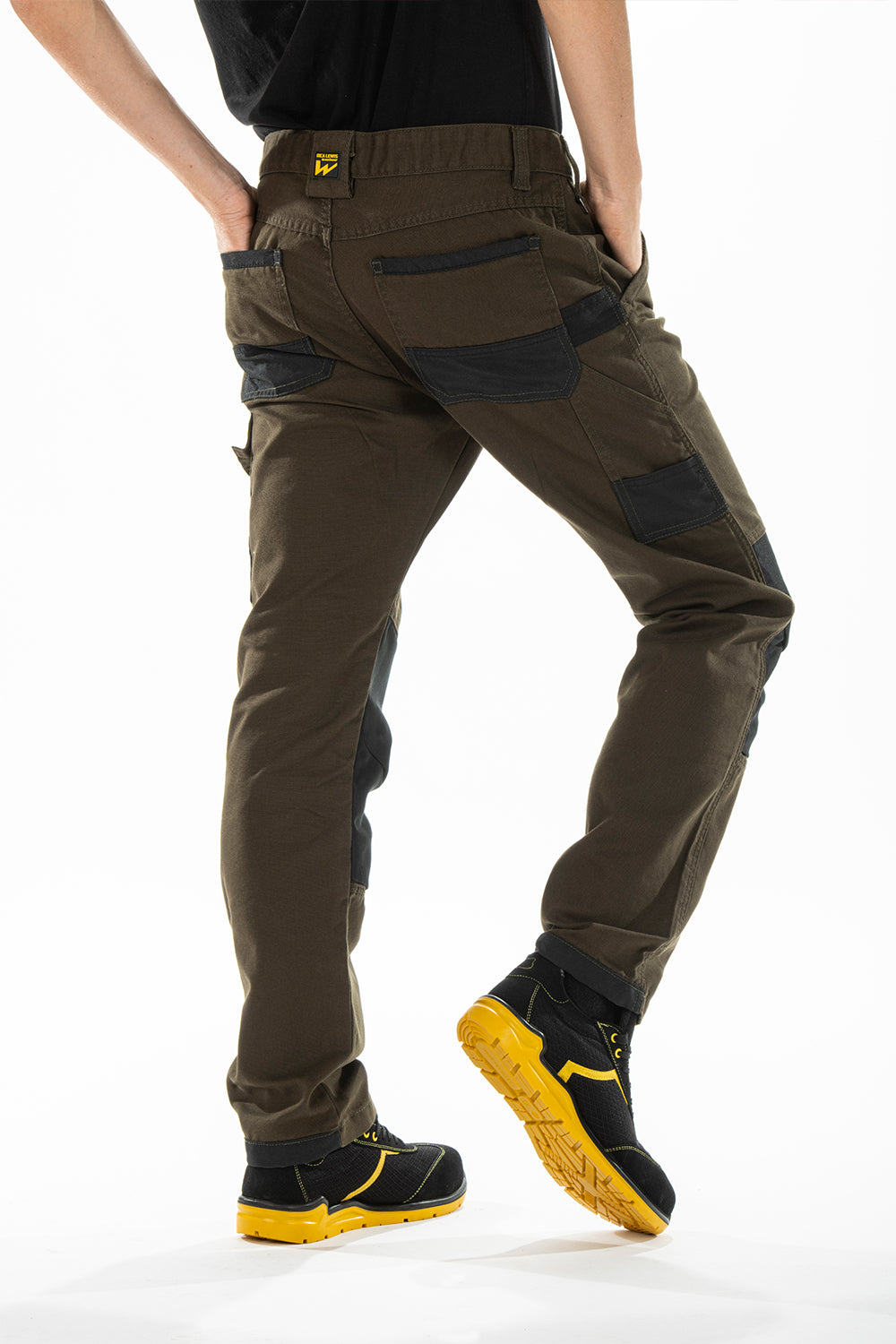 Pantalone lavoro predisposizione per le ginocchiere BUKLERV Rica Lewis KAKI