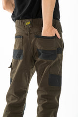 Pantalone lavoro predisposizione per le ginocchiere BUKLERV Rica Lewis KAKI