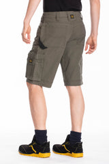 Bermuda da lavoro multi tasca Fiberflex da uomo SUNJOB Rica Lewis VERDE MILITARE