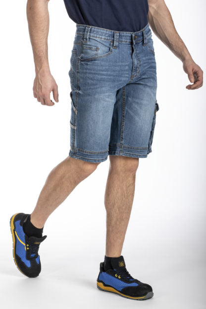 Bermuda da lavoro multi tasca Fiberflex da uomo SUNJOBA Rica Lewis BLU DENIM