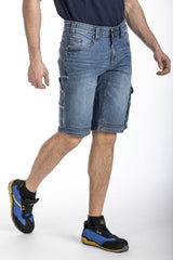 Bermuda da lavoro multi tasca Fiberflex da uomo SUNJOBA Rica Lewis BLU DENIM