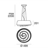 Linea Light Rose Sospensione cm 50 - Rose_P 220-240 V 2xE27 7655