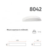 Applique gesso Belfiore 9010 8042.41 E27 LED lampada parete