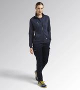 Diadora Utility DONNA SWEATSHIRT FZ ATHENA FELPA FULL ZIP BLU  177677 60062
